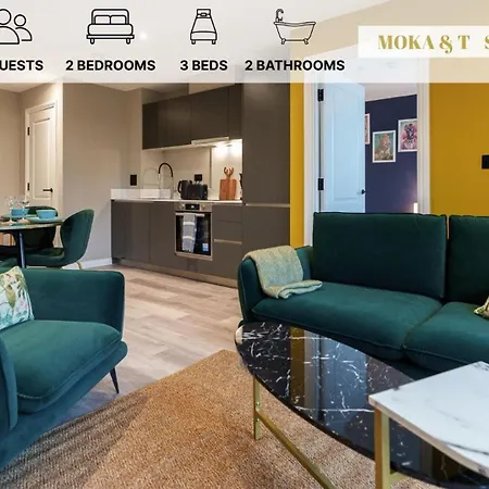 Apartman Spacious, 2bed 2bath Leeds, Centre & Stadium