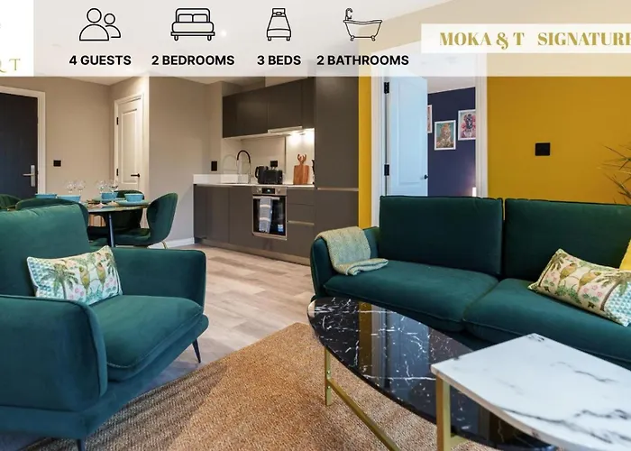 Apartment Jungle Luxe Retreat, 2bed 2bath Leeds, Center & Stadium